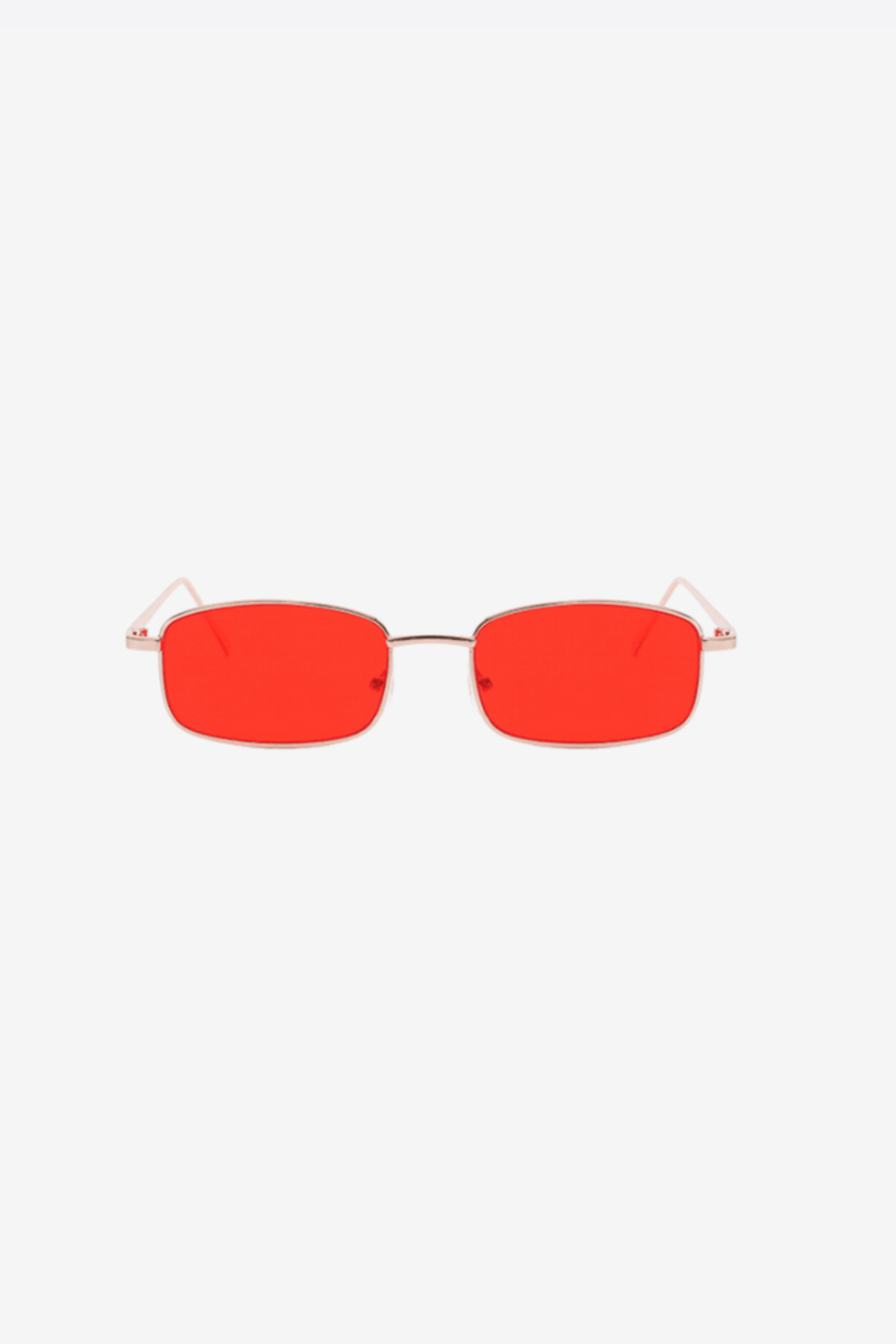 Alessandro Toscani™ Gold/Red / One Size ROBERTO™ | Rectangular Sunglasses
