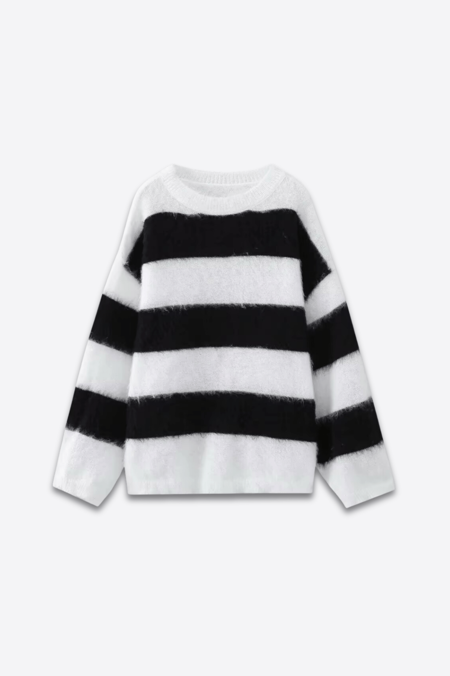 Alessandro Toscani White and Black / S Lis - Knitted Sweater