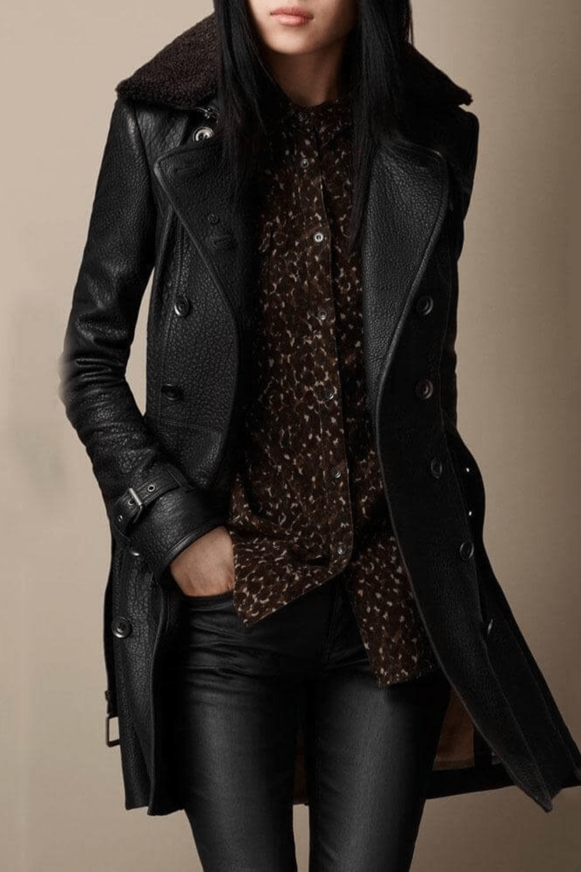 Alessandro Toscani ADA - Leather Trench Coat