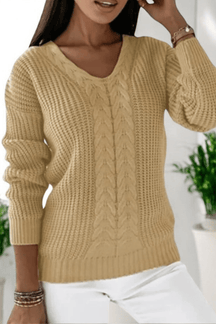 Alessandro Toscani Beige / S ELIN - Knitted Sweater