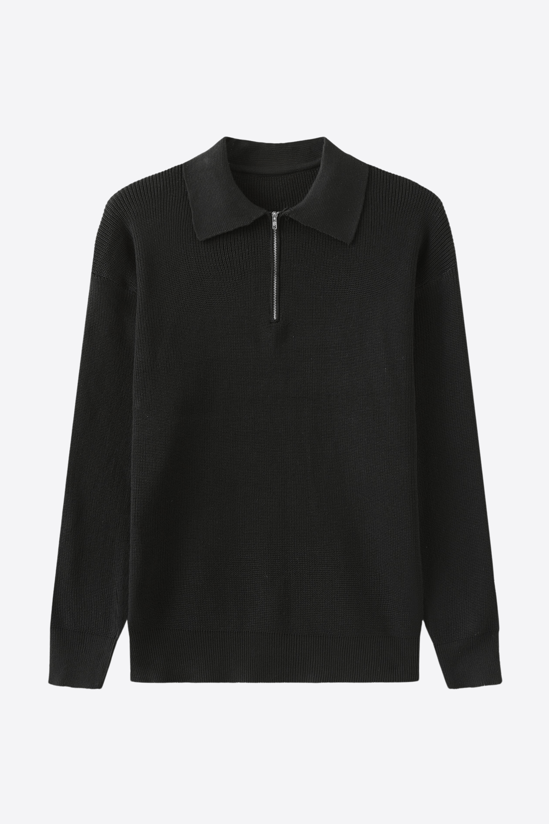 Alessandro Toscani™ Black / M Val di Non - Zipper Polo