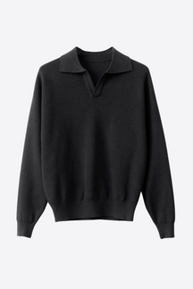 Alessandro Toscani Black / S EDOARDO™ | Retro V-neck Sweater