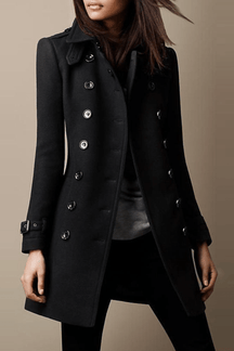 Alessandro Toscani Black / S Nadia - Hip Coat