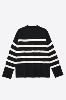 Alessandro Toscani Black / S ROMINA™ | Striped Sweater