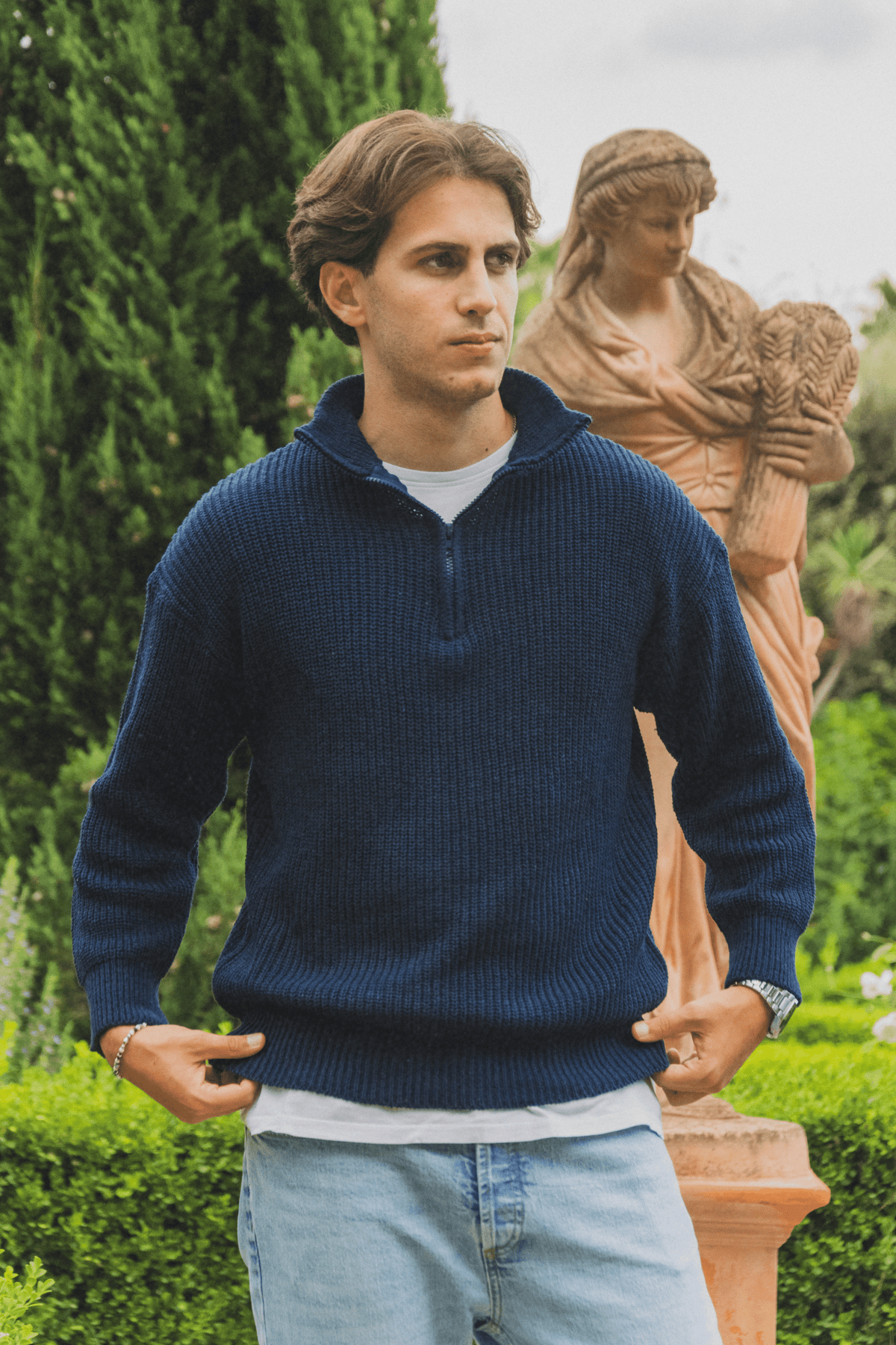 Alessandro Toscani Blu Profondo - Retro Sweater