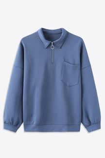 Alessandro Toscani™ Blue / M Monte Bianco  -  Oversized Sweatshirt