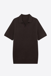 Alessandro Toscani Brown / M Braies - V Neck Polo