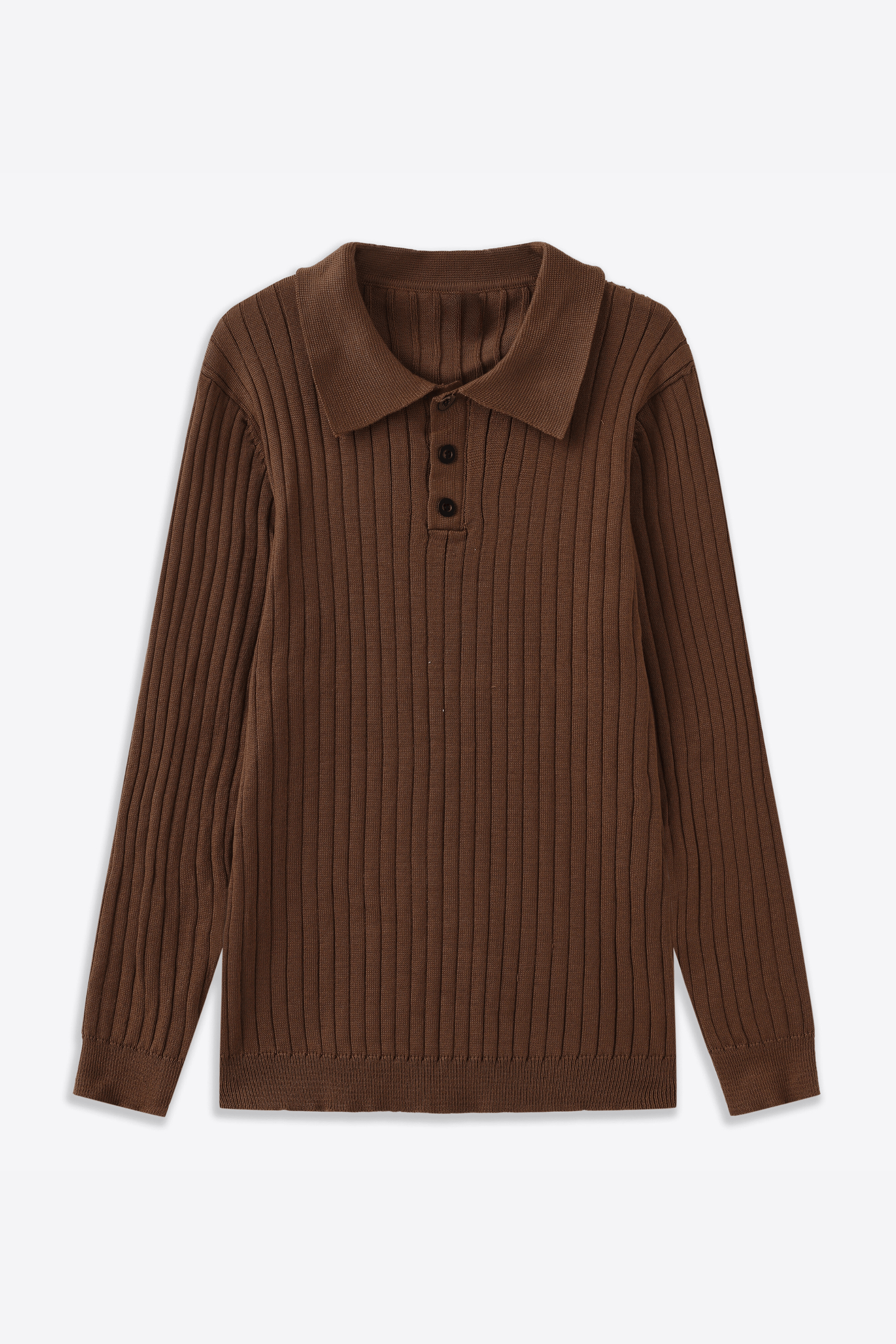 Alessandro Toscani Brown / M Brenta - Striped Polo