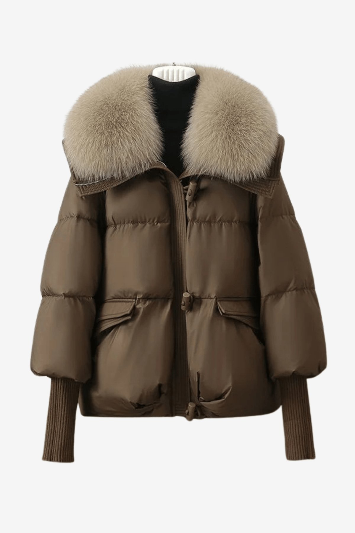 Alessandro Toscani Brown / S VALENTINA - Glam Puffer Jacket