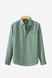 Alessandro Toscani Dark Green / S Santorini - Linen Shirt