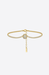 Alessandro Toscani Gold CARLA™ | Tennis Cubic Bracelet