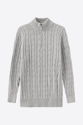 Alessandro Toscani™ Gray / M Nobiltà - Zipper Sweater