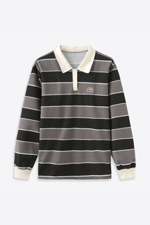 Alessandro Toscani™ Gray / S Cervino - Colored Striped Polo Shirt