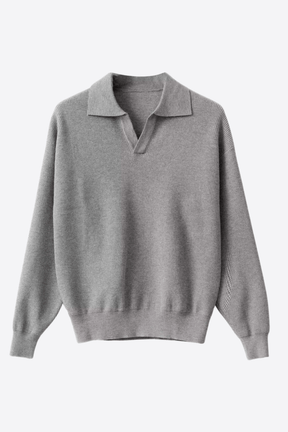 Alessandro Toscani Gray / S EDOARDO™ | Retro V-neck Sweater