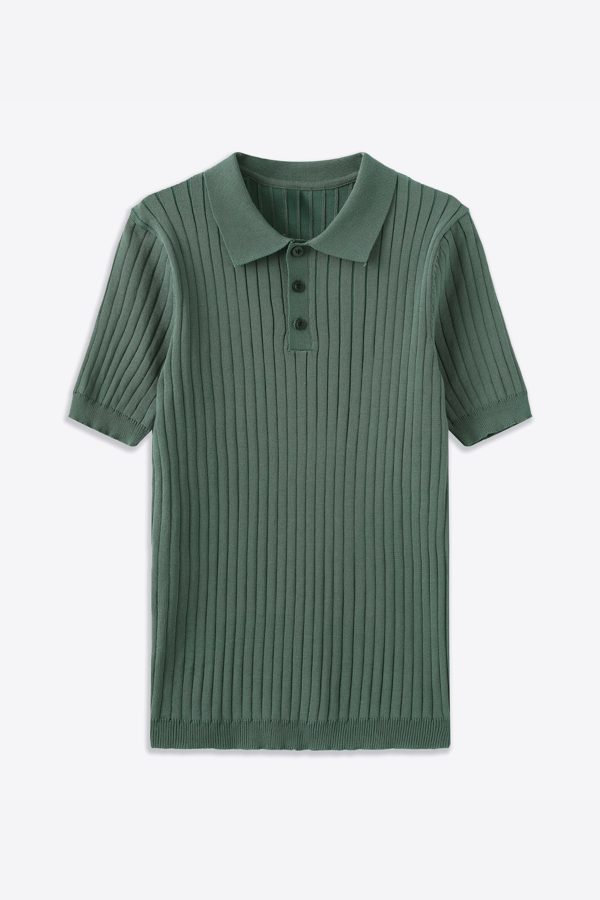 Alessandro Toscani™ Green / M Garda -  Ribbed Short Sleeve Polo