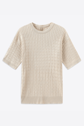 Alessandro Toscani™ Khaki / M Sahara - Braided T-Shirt