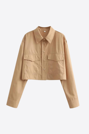 Alessandro Toscani Khaki / S GIOVANNA™ | Cropped Shirt