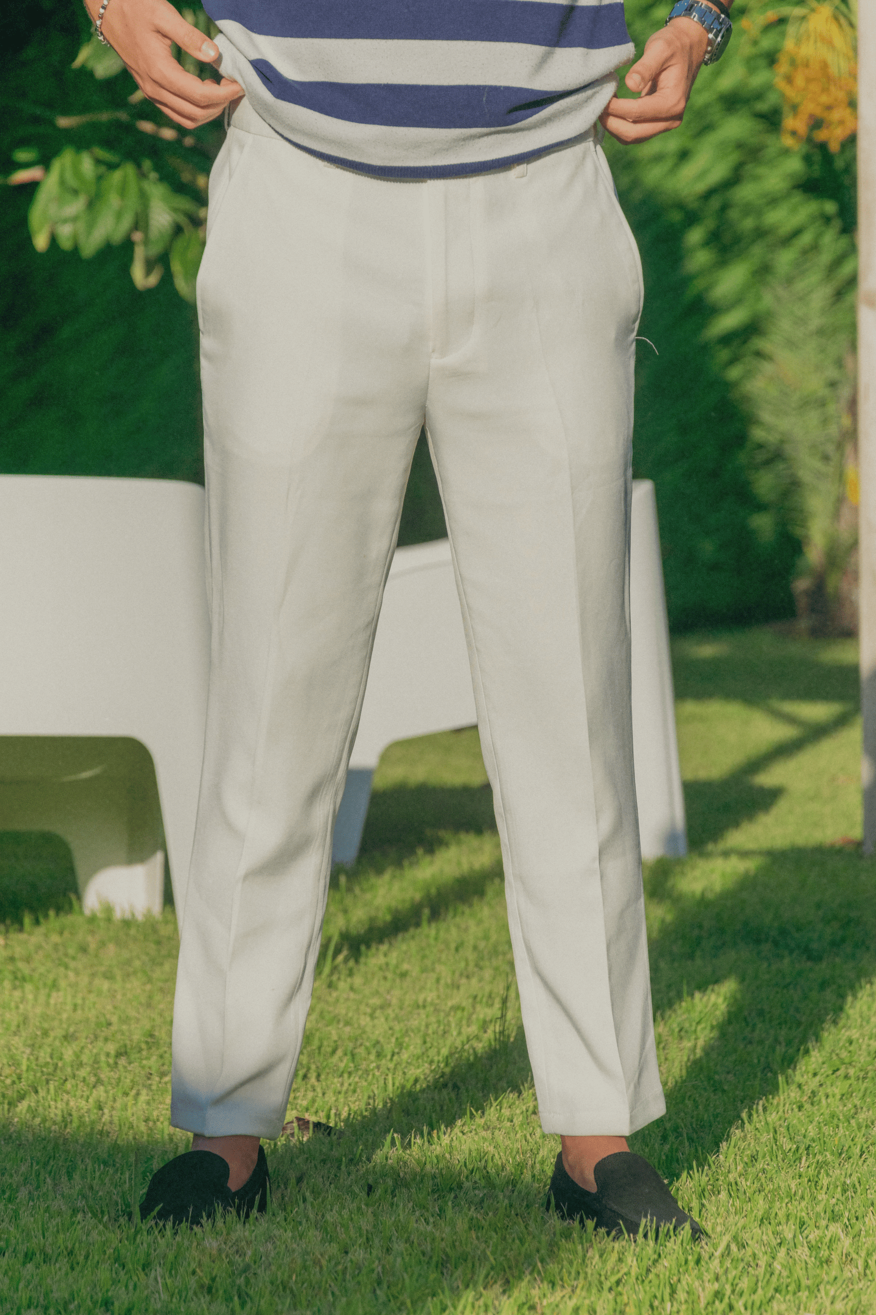 Alessandro Toscani Lago Maggiore - Elegant Slim Fit Pant