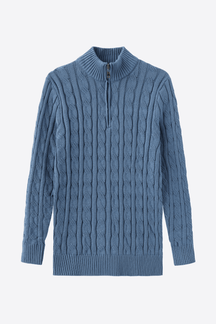 Alessandro Toscani Light Blue / M Nobiltà - Zip Sweater