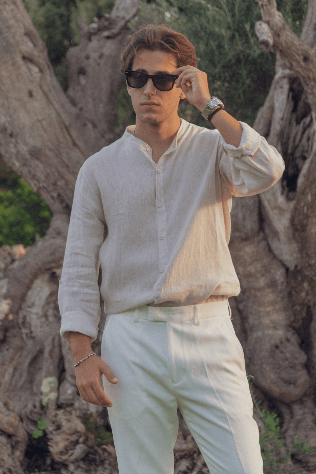 Alessandro Toscani Long Sleeve Linen Shirt