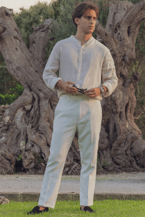 Alessandro Toscani Long Sleeve Linen Shirt