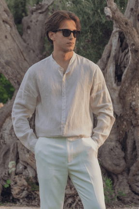 Alessandro Toscani Long Sleeve Linen Shirt