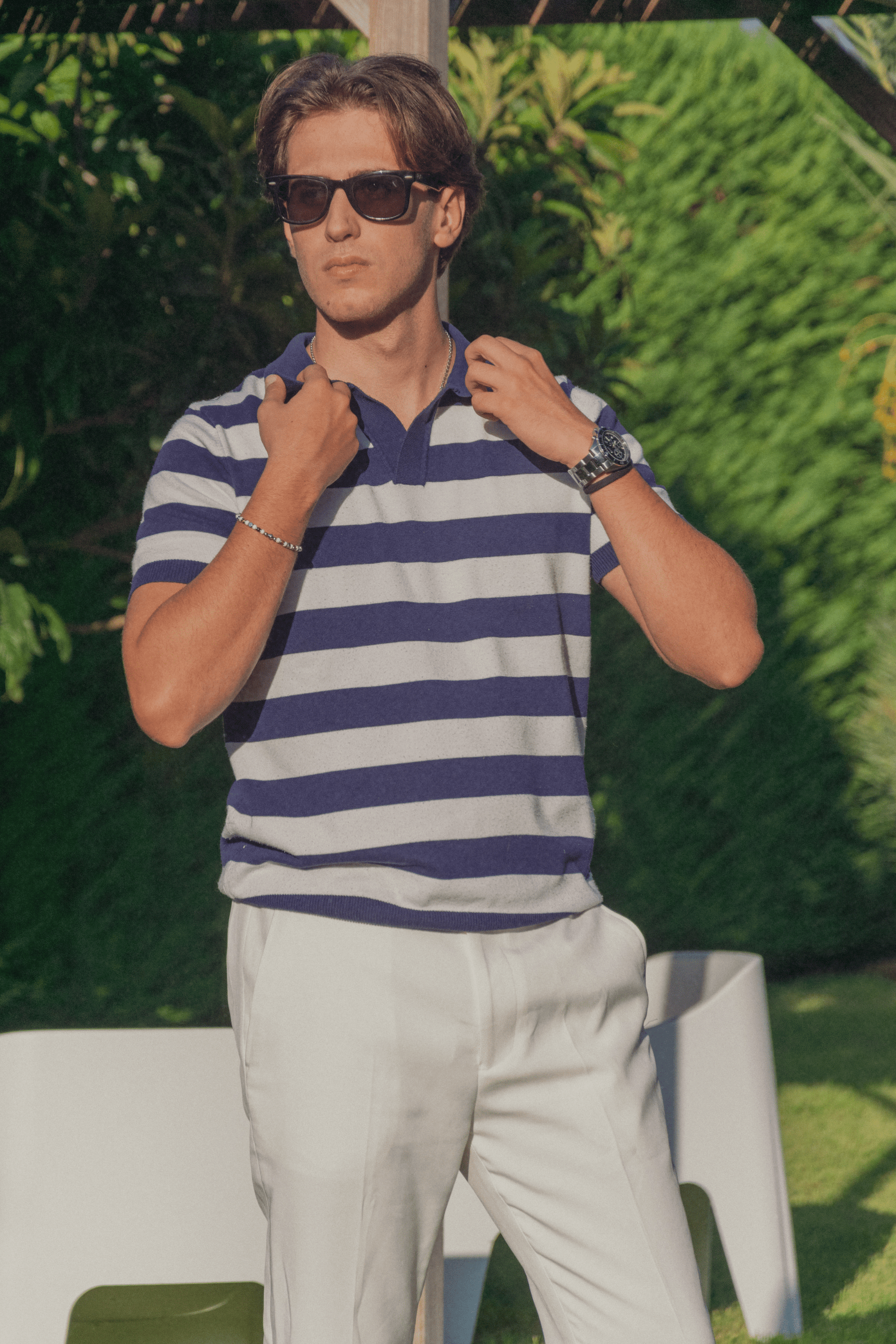 Alessandro Toscani™ Mykonos - Colored Striped Polo