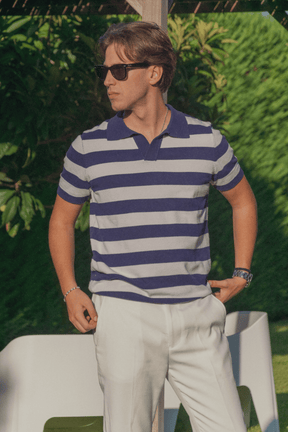 Alessandro Toscani™ Mykonos - Colored Striped Polo