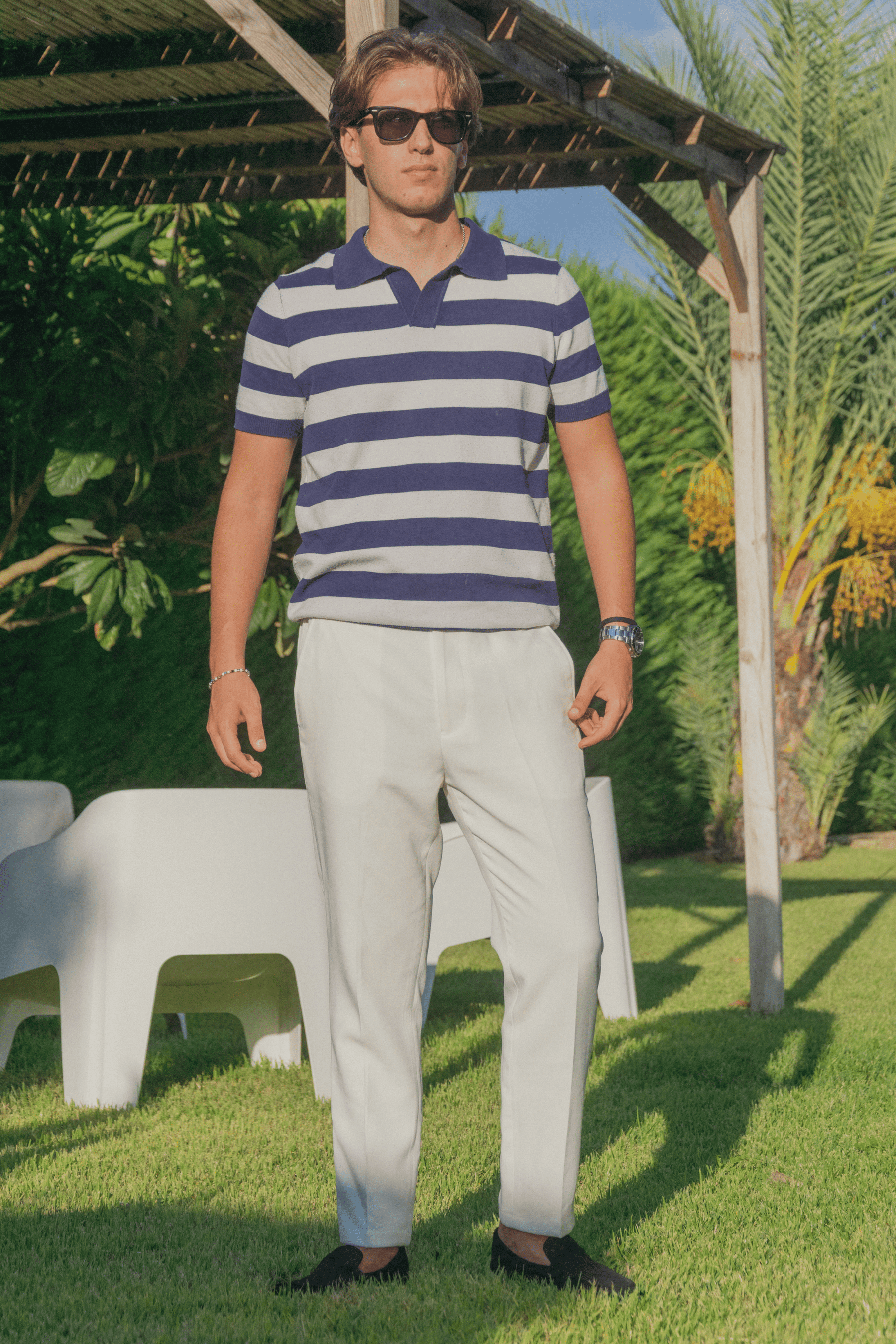 Alessandro Toscani™ Mykonos - Colored Striped Polo