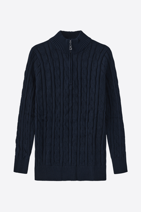 Alessandro Toscani™ Navy Blue / M Nobiltà - Zipper Sweater