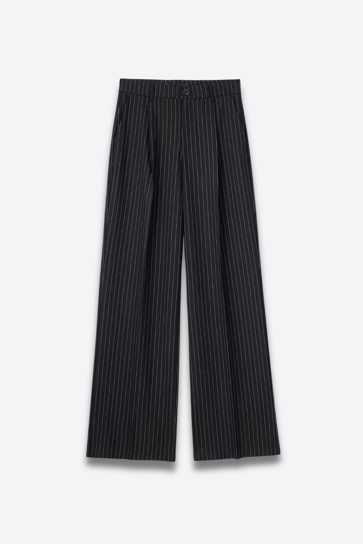 Alessandro Toscani Nero Rigato / XS SONIA™ | Wide Leg Pants