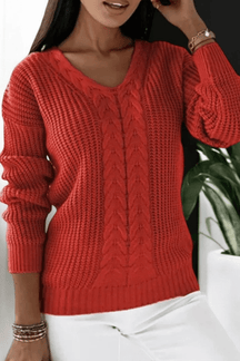 Alessandro Toscani Red / S ELIN - Knitted Sweater