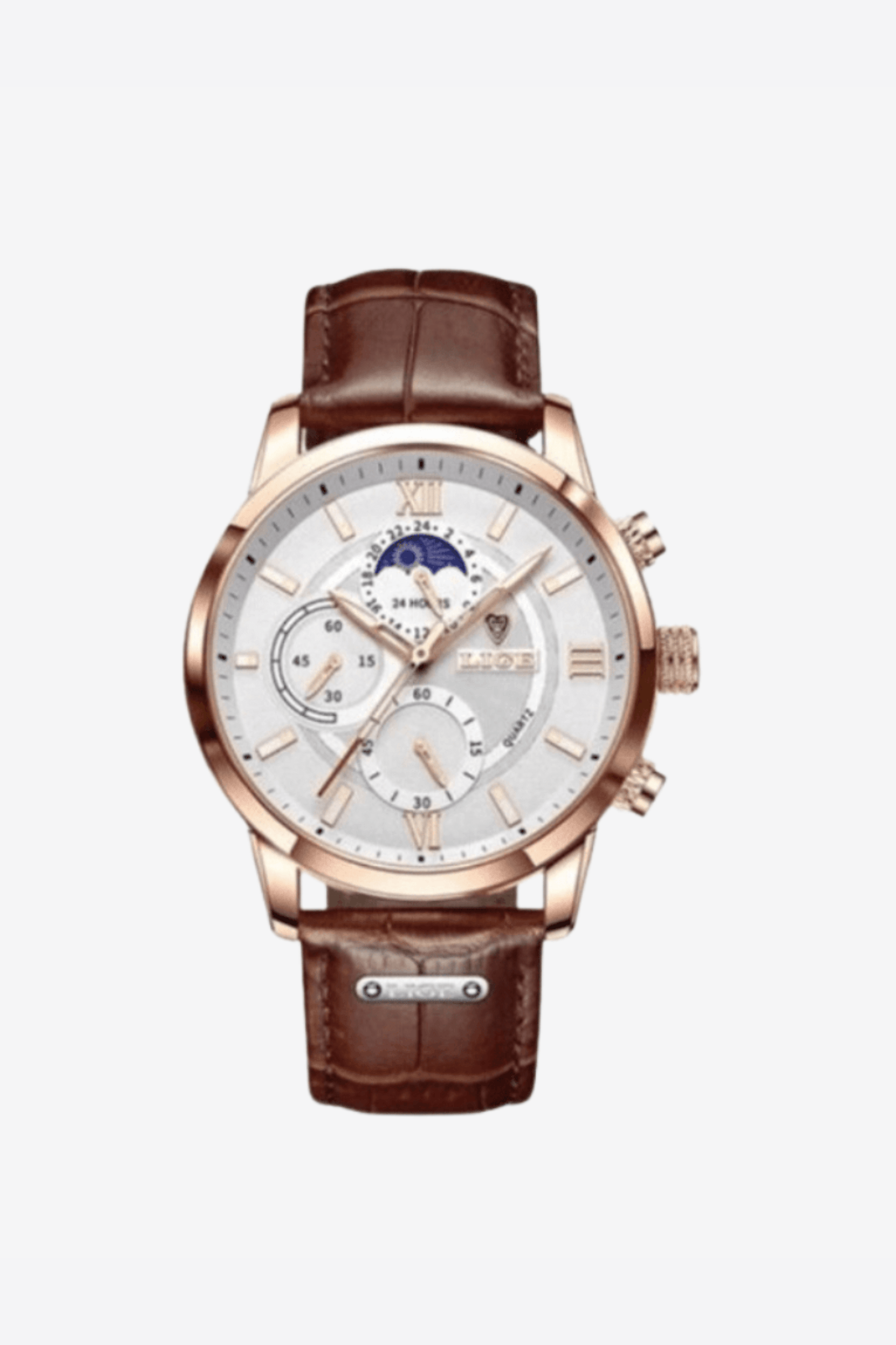 Alessandro Toscani™ Rose Gold White LIVIO™ | Luxury Men Watch